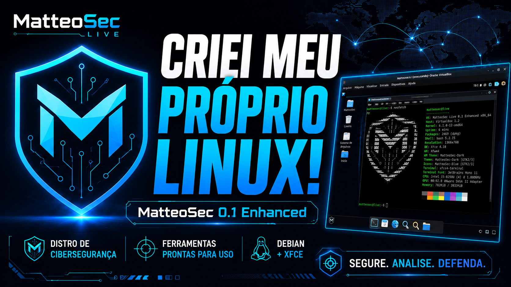 Tela visual da MatteoSec
